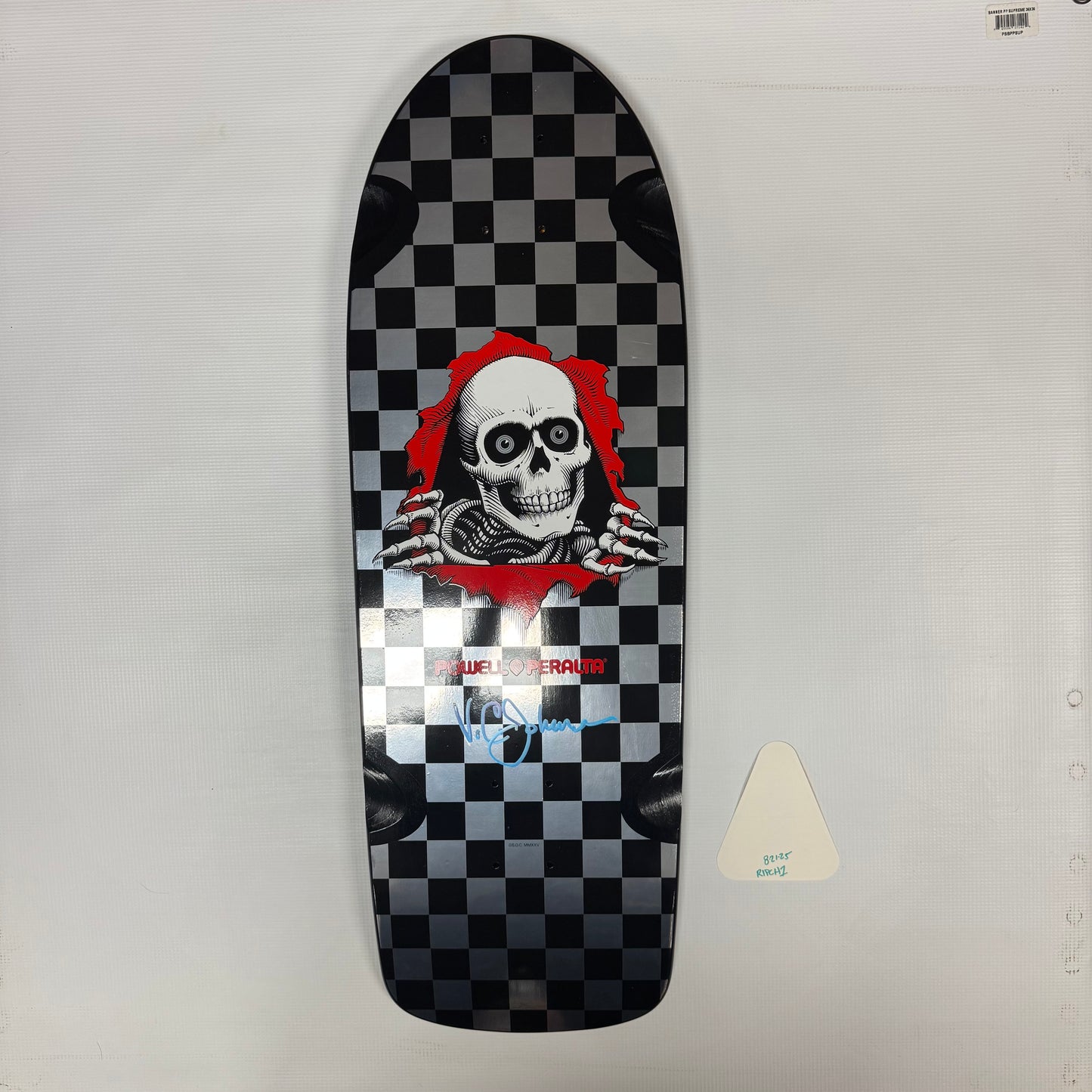 PP Ripper Silver Foil Checker deck signed by VCJ (original artist)#1
