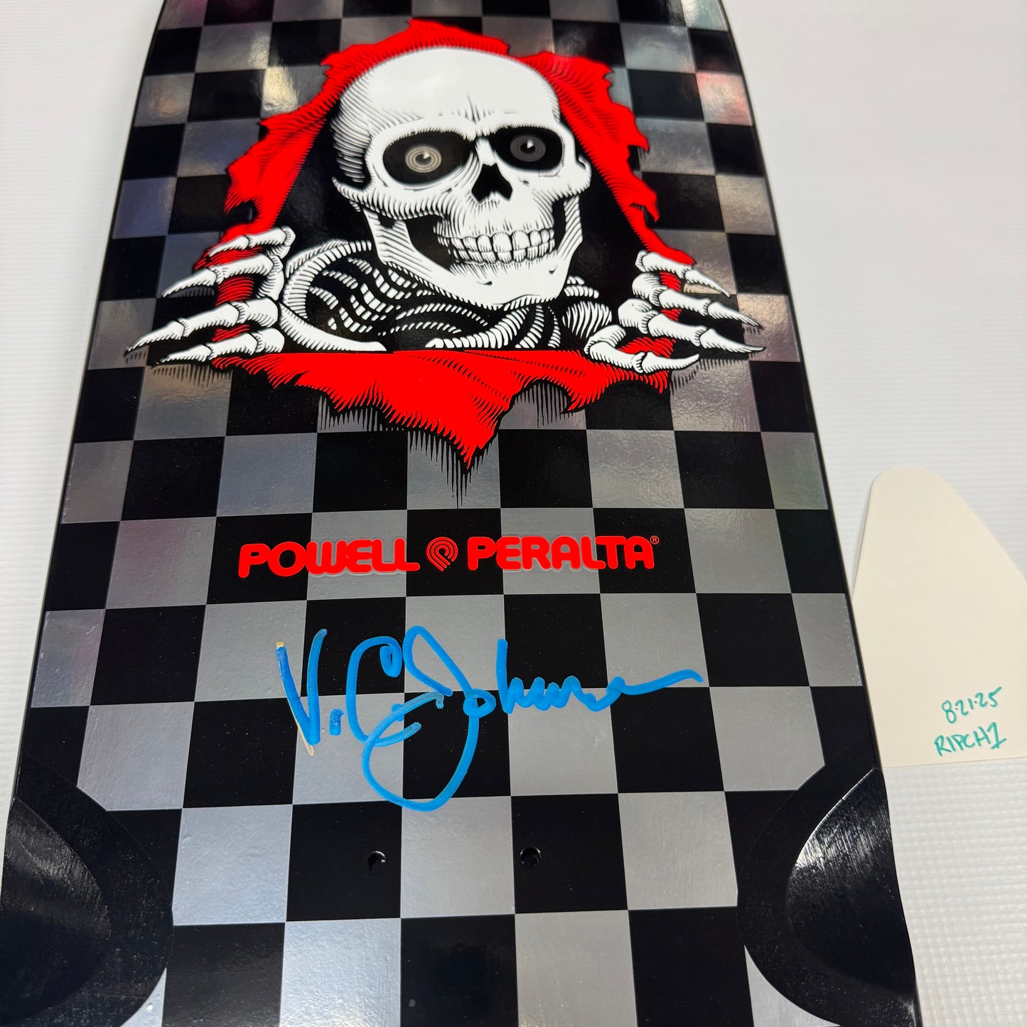 PP Ripper Silver Foil Checker deck signed by VCJ (original artist)#1