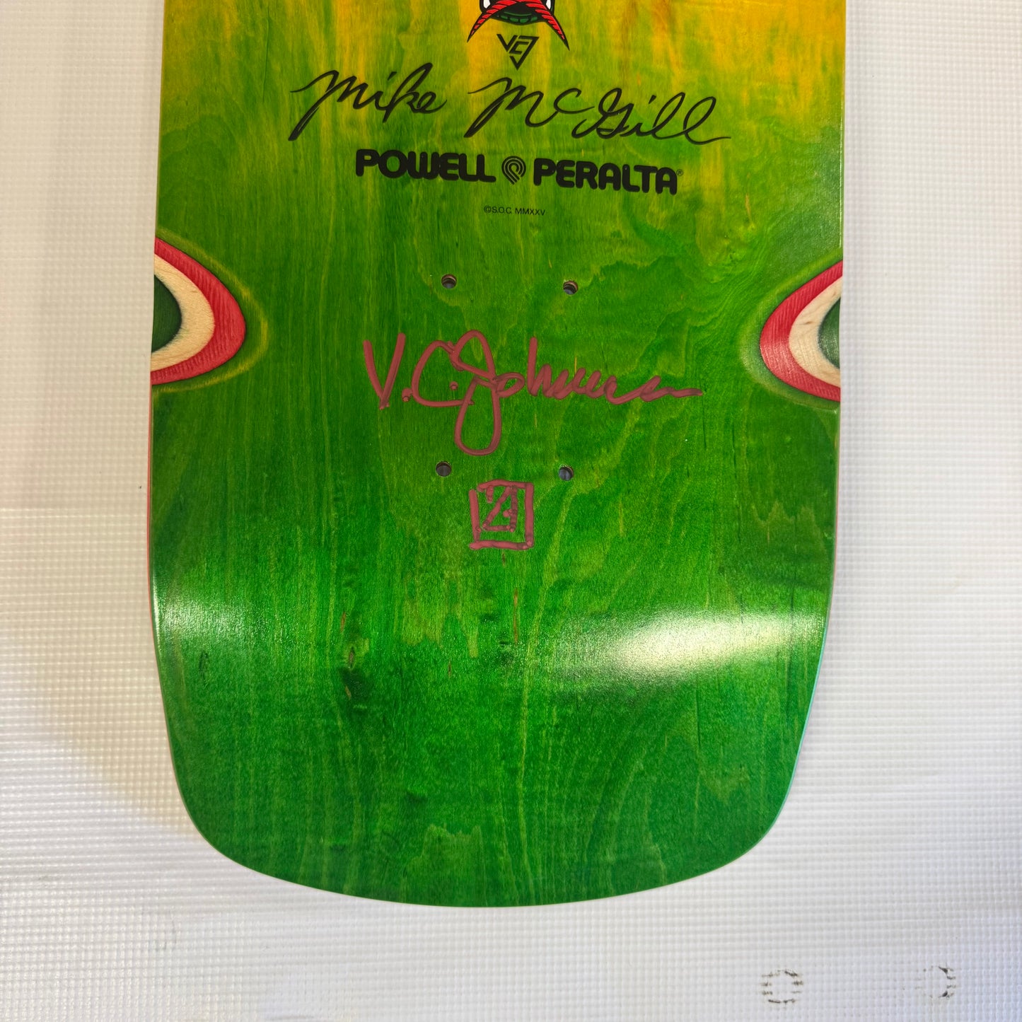 PP Mike McGill deck signed by VCJ (original artist)#3
