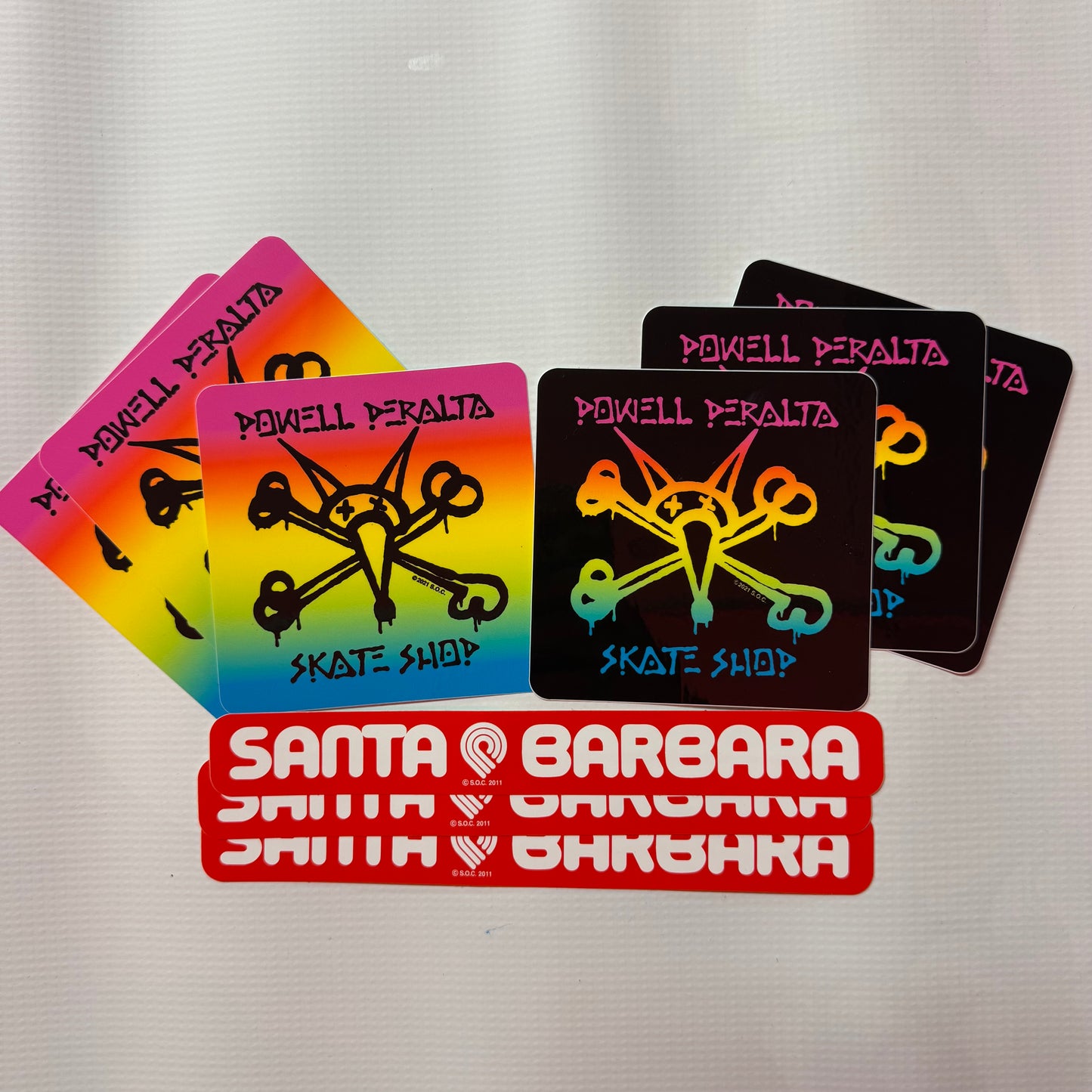 Skate Shop Sticker Multi Pack (9 stickers total)