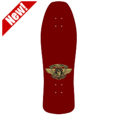 Powell Peralta Ray Underhill Cross Reissue Skateboard Deck Burgundy/Gold Foil - 9.9 x 31.5 (Copy)