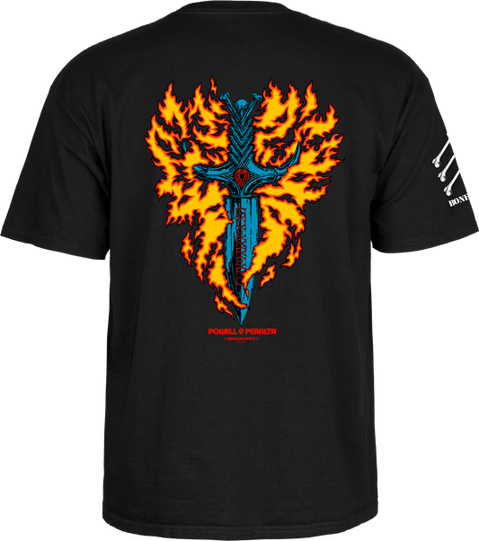 Tommy Guerrero Flaming Dagger Shirt Black