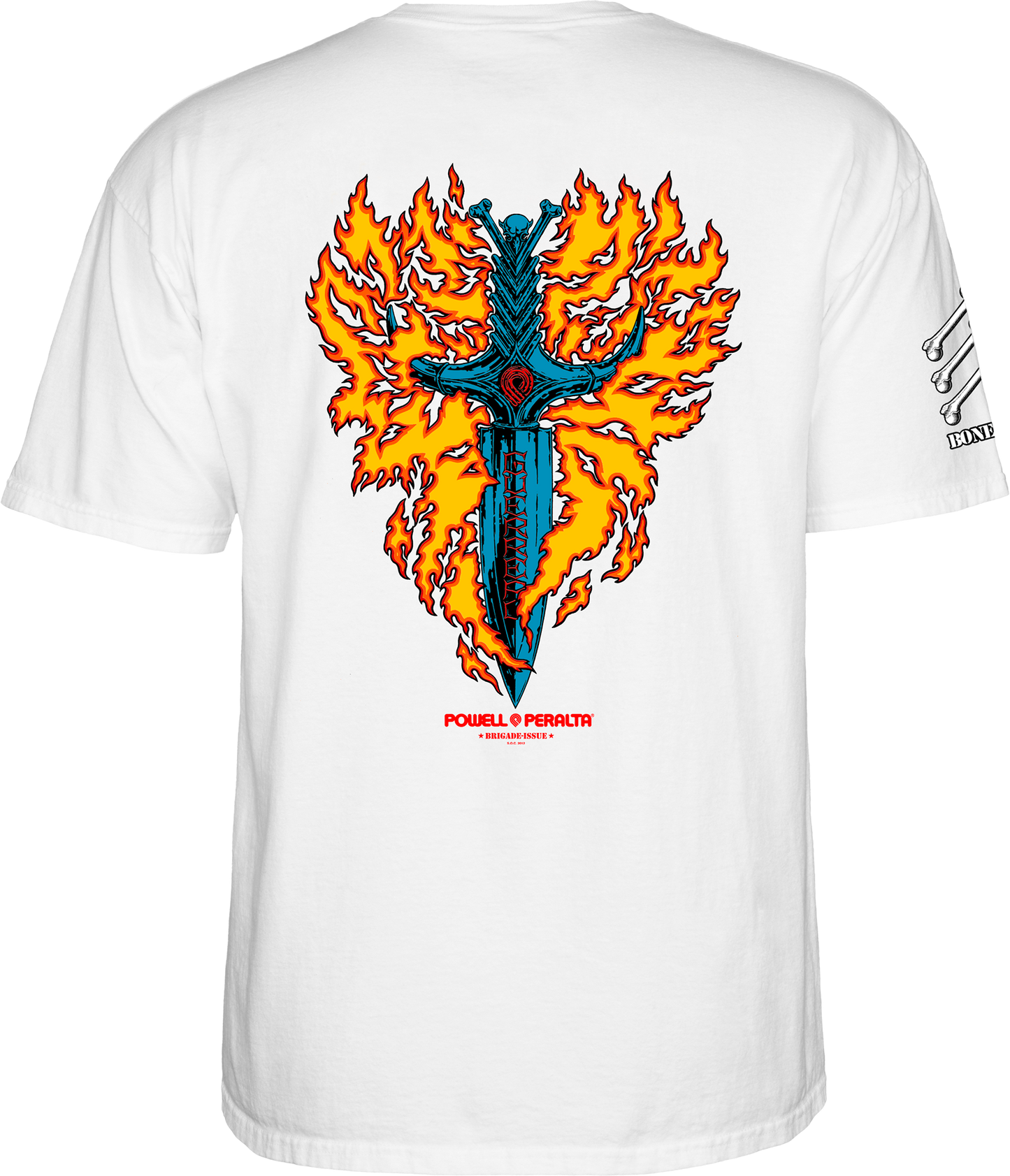 Tommy Guerrero Flaming Dagger Shirt White