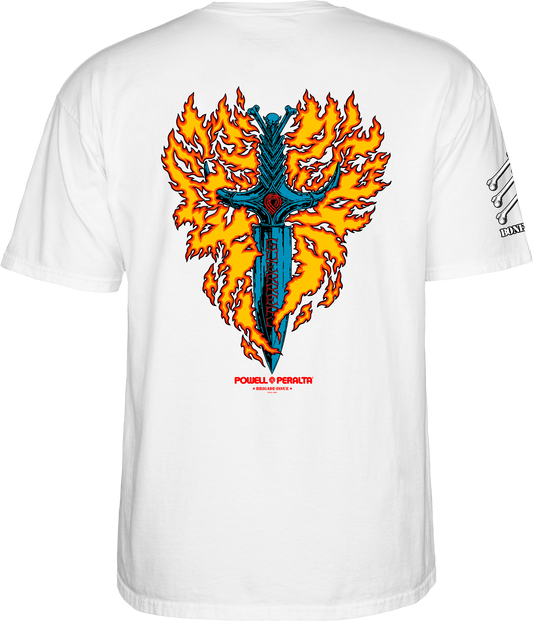 Tommy Guerrero Flaming Dagger Shirt White