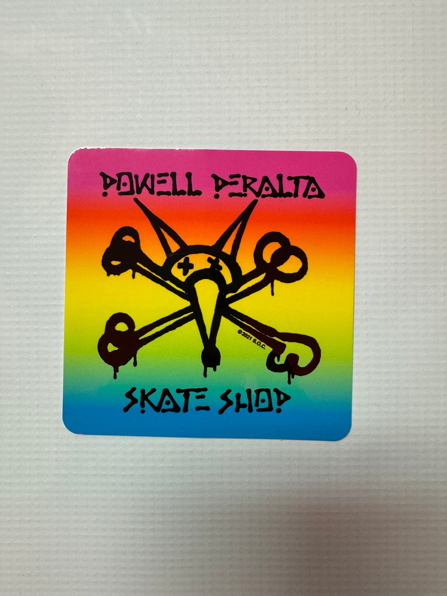 Skate Shop Vato Rat Sticker Colby/Black Rat (single)