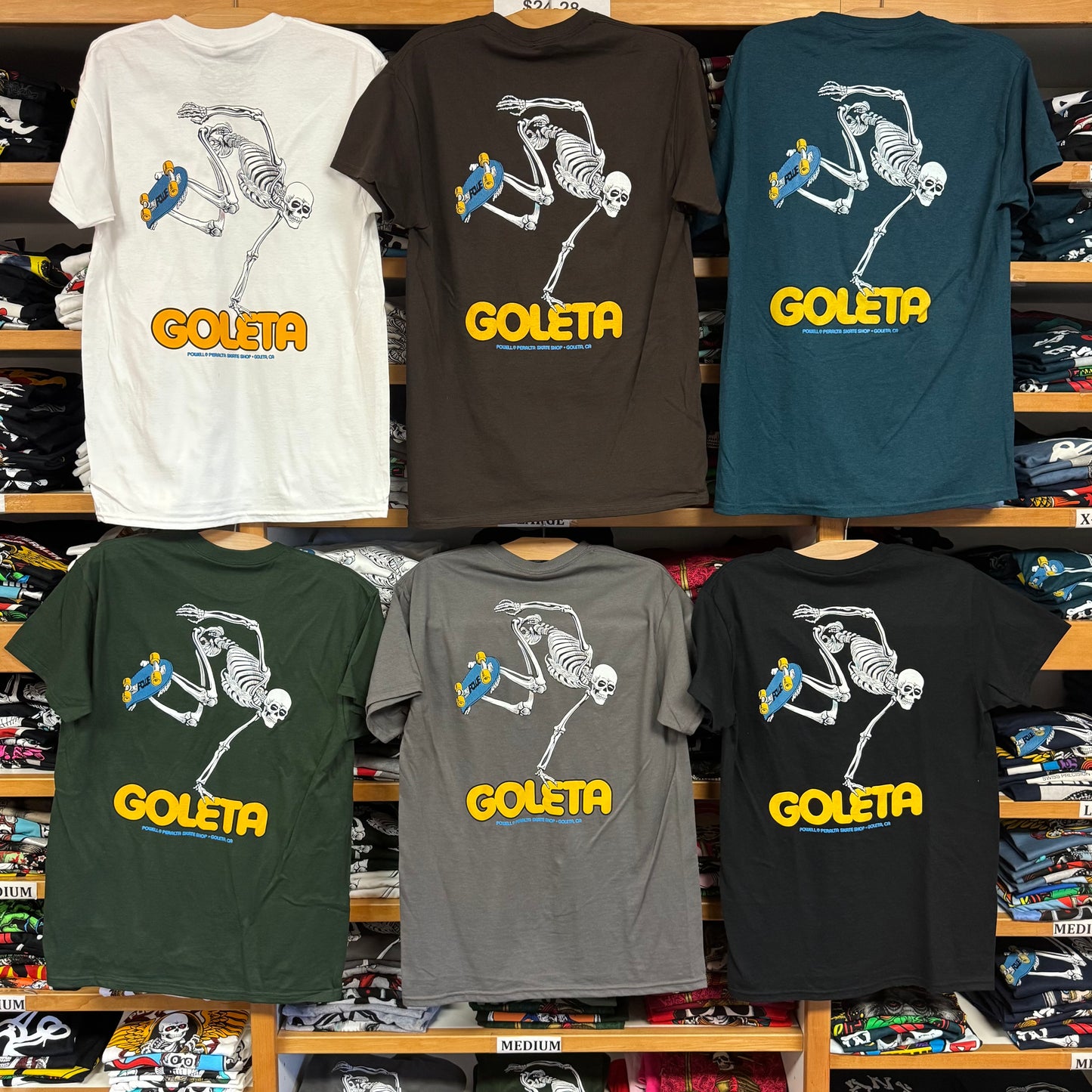 Goleta Skateboard Skeleton Shirt