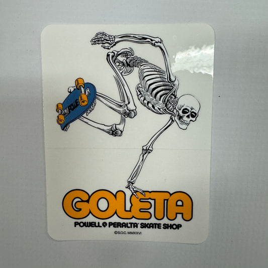 Goleta Skate Skeleton Sticker